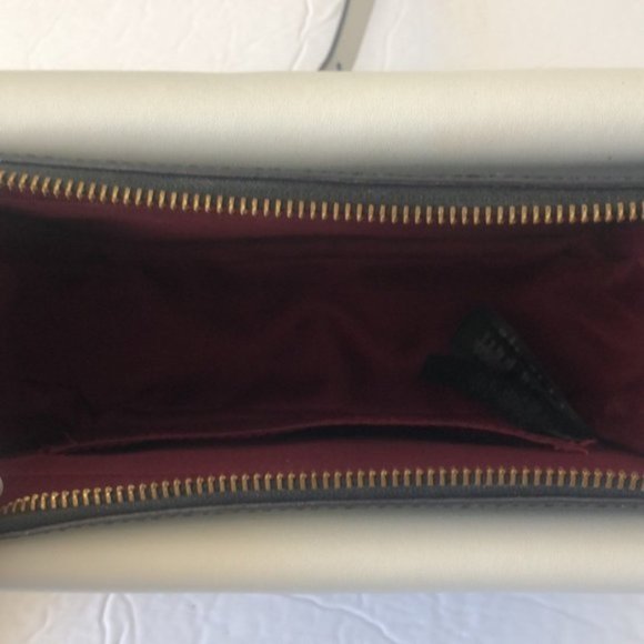 TED BAKER LONDON Colour by Numbers Glacial Leather Crossbody White Black Blue - Picture 8 of 16